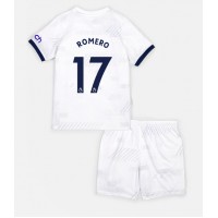 Echipament fotbal Tottenham Hotspur Cristian Romero #17 Tricou Acasa 2023-24 pentru copii maneca scurta (+ Pantaloni scurti)